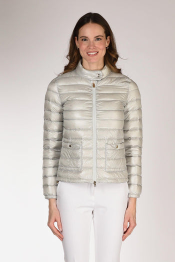 Piumino Zip Grigio Perla Donna - 2
