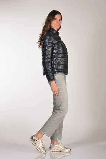 Piumino Zip Blu Donna - 4