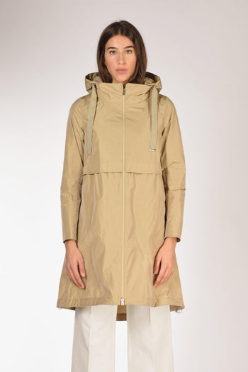 Parka Taffeta Beige Chiaro Donna - 2