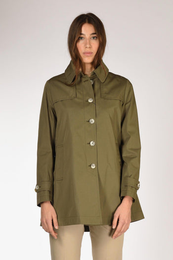 Caban Con Colletto Verde Donna - 2