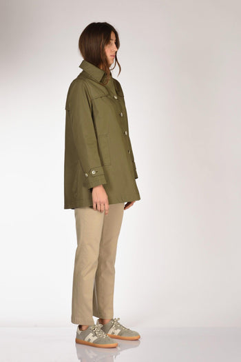 Caban Con Colletto Verde Donna - 4