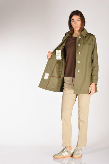 Caban Con Colletto Verde Donna - 6