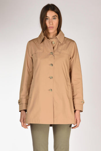 Caban Con Colletto Beige Cammello Donna - 2