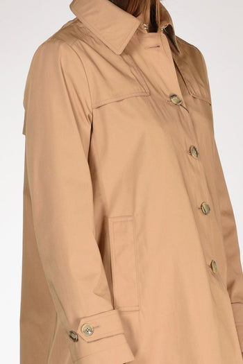 Caban Con Colletto Beige Cammello Donna - 3