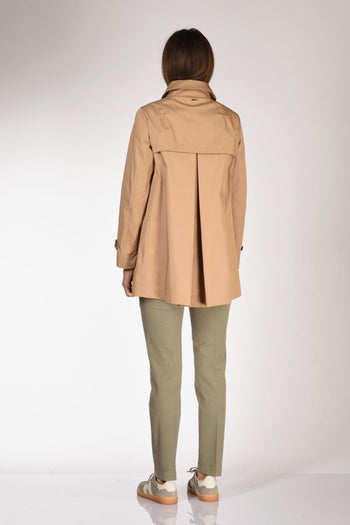 Caban Con Colletto Beige Cammello Donna - 5