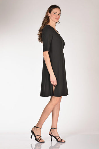 Abito Moschettone Nero Donna - 4
