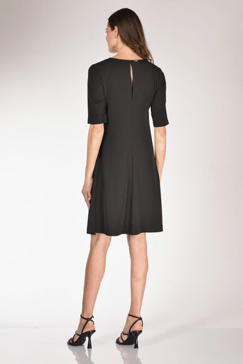 Abito Moschettone Nero Donna - 5