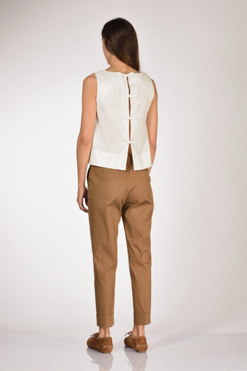 Camicia Fiocco Bianco Donna - 4