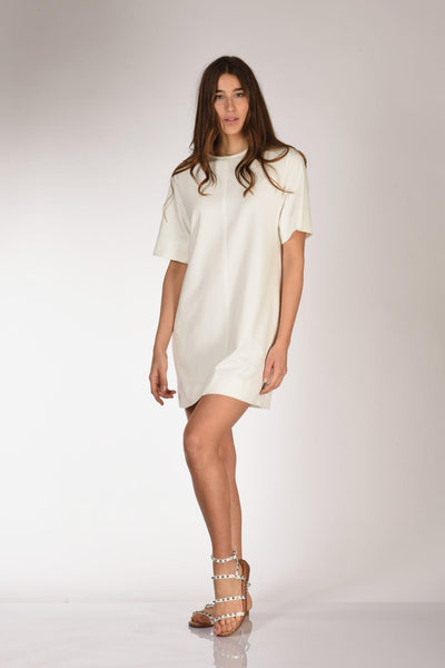 1901 Abito Felpa Bianco Donna