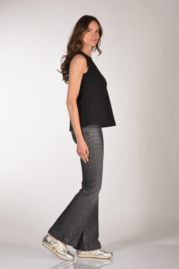 1901 Top Felpa Nero Donna - 4