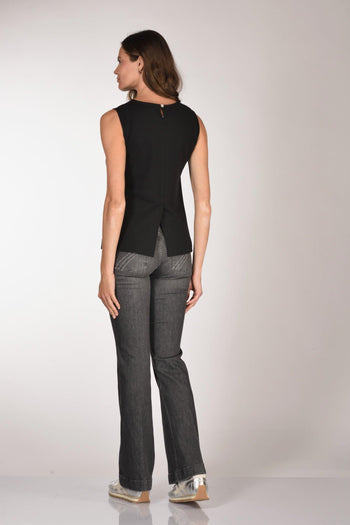 1901 Top Felpa Nero Donna - 5