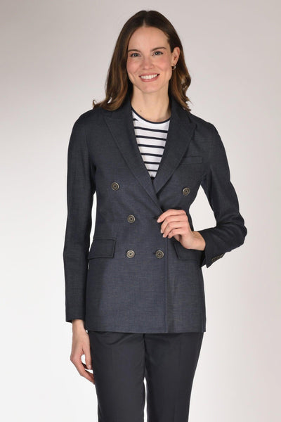 1901 Blazer Doppiopetto Blu Donna