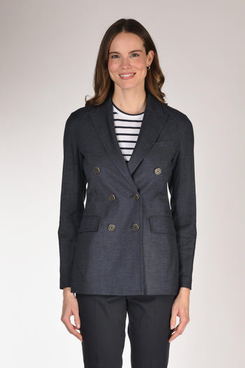 1901 Blazer Doppiopetto Blu Donna - 2
