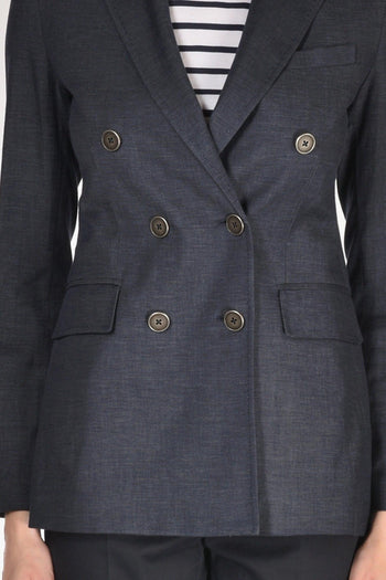 1901 Blazer Doppiopetto Blu Donna - 3