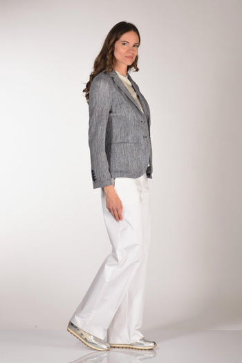 1901 Blazer Slim Fit Blu Donna - 4