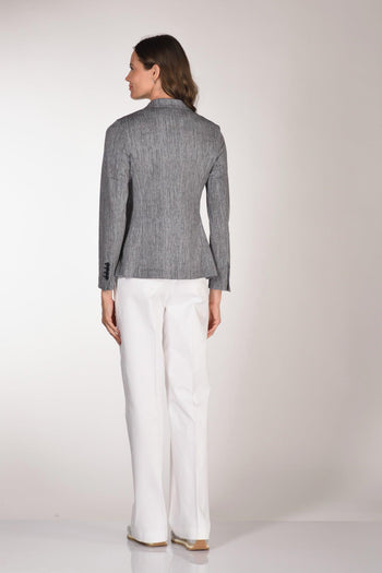1901 Blazer Slim Fit Blu Donna - 5