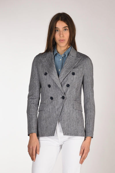 1901 Blazer Doppiopetto Blu Donna