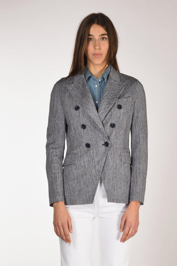 1901 Blazer Doppiopetto Blu Donna - 2