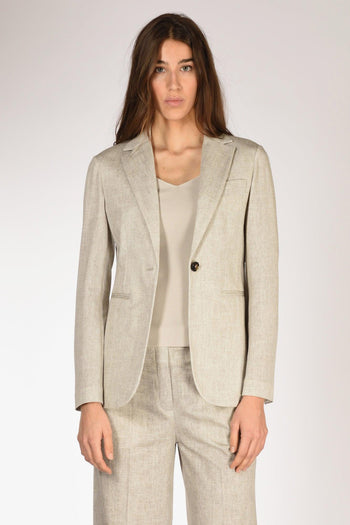 1901 Blazer Slim Fit Beige Donna - 2