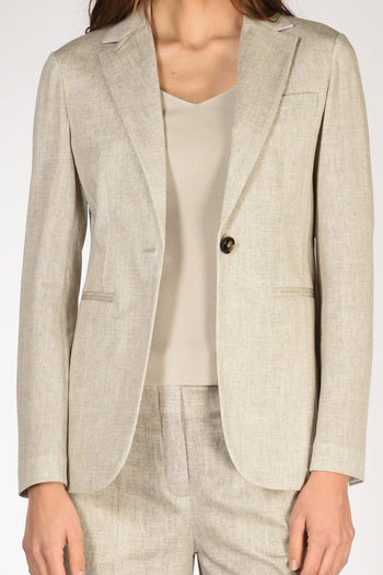 1901 Blazer Slim Fit Beige Donna - 3