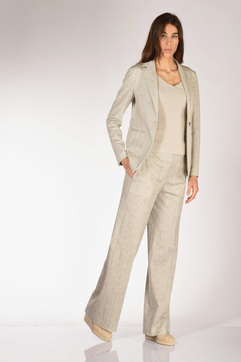 1901 Pantalone Masculin Beige Donna - 2