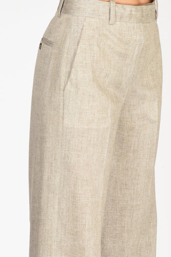 1901 Pantalone Masculin Beige Donna - 5