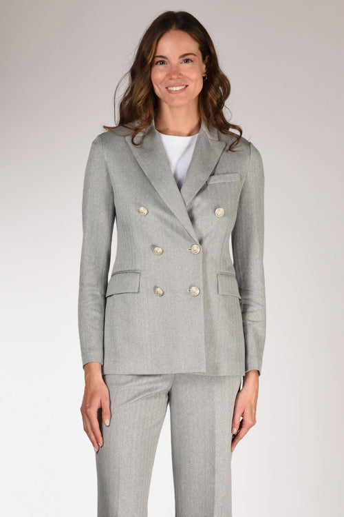 1901 Blazer Doppiopetto Azzurro Donna