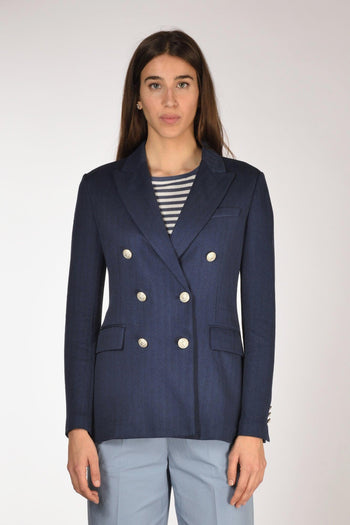 1901 Blazer Doppiopetto Blu Donna - 2