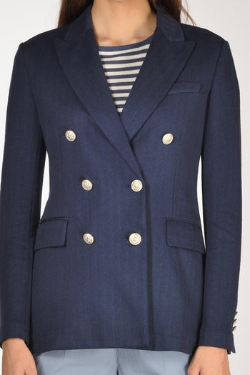 1901 Blazer Doppiopetto Blu Donna - 3