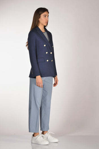1901 Blazer Doppiopetto Blu Donna - 4