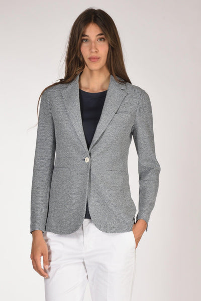 1901 Blazer Slim Long Blu Donna