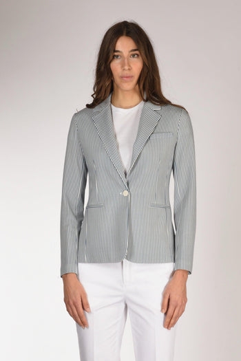 1901 Blazer Slim Fit Blu/bianco Donna - 2