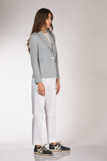 1901 Blazer Slim Fit Blu/bianco Donna - 3