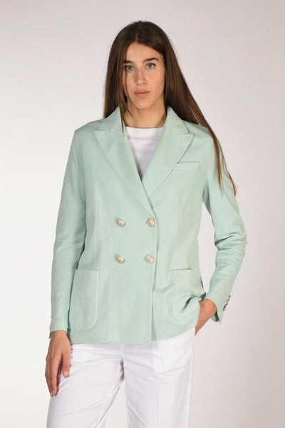 1901 Blazer Doppiopetto Azzurro Donna