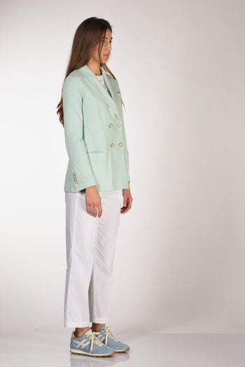 1901 Blazer Doppiopetto Azzurro Donna - 4