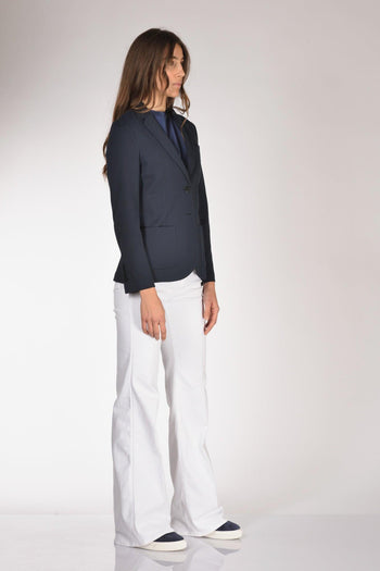 1901 Blazer Slim Fit Blu Donna - 4