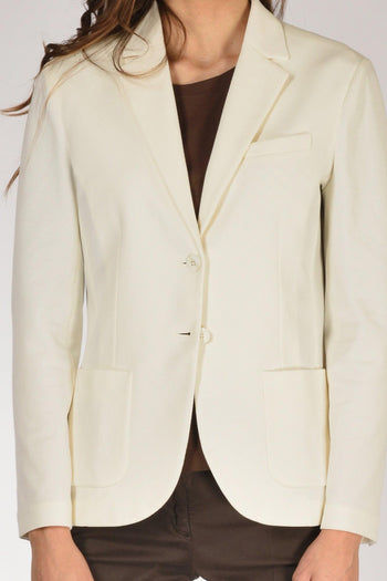 1901 Blazer Slim Fit Bianco Donna - 3