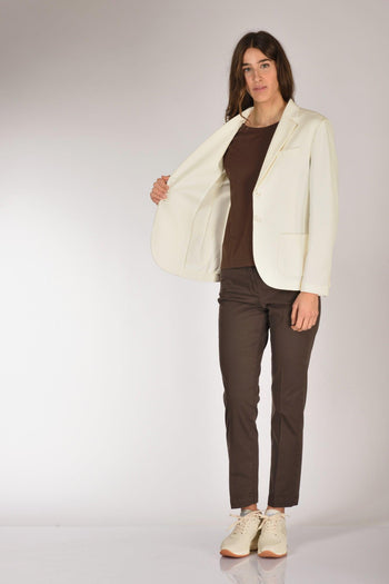 1901 Blazer Slim Fit Bianco Donna - 6
