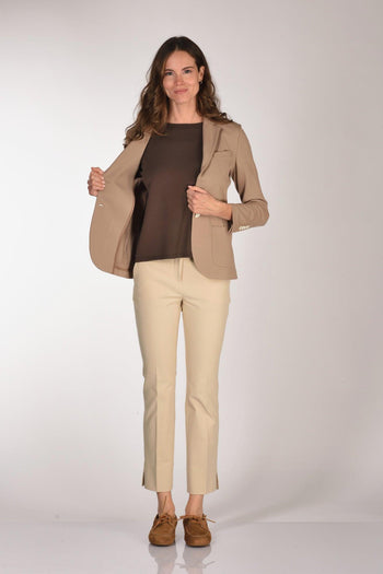1901 Blazer Slim Fit Beige Donna - 6