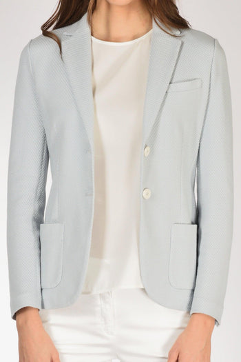 1901 Blazer Slim Fit Azzurro Donna - 3
