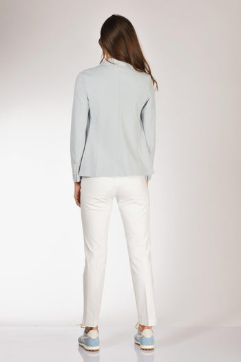 1901 Blazer Slim Fit Azzurro Donna - 5