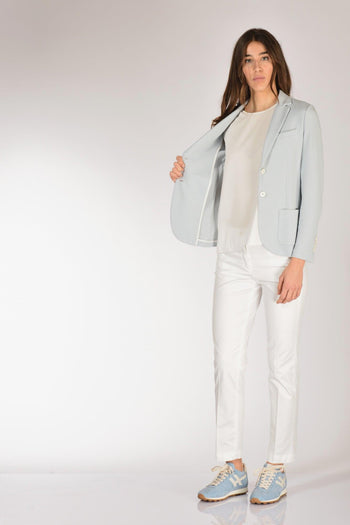 1901 Blazer Slim Fit Azzurro Donna - 6