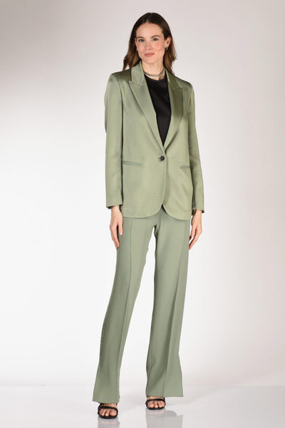 Giacca Satin Verde Donna