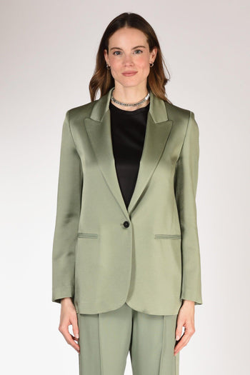 Giacca Satin Verde Donna - 2