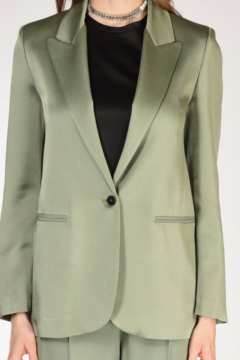 Giacca Satin Verde Donna - 3