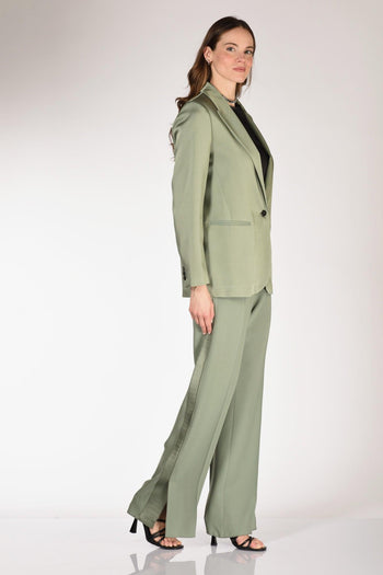 Giacca Satin Verde Donna - 4