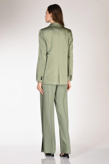 Giacca Satin Verde Donna - 5