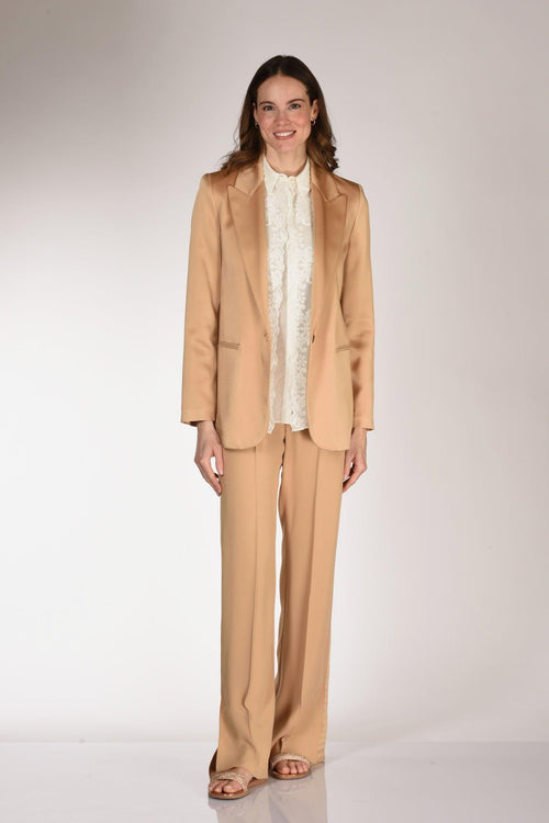 Giacca Satin Beige Donna