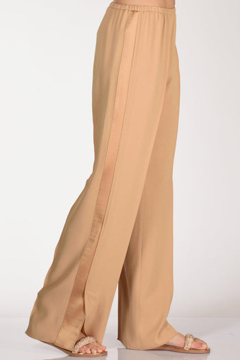 Pantaloni Satin Beige Donna - 6