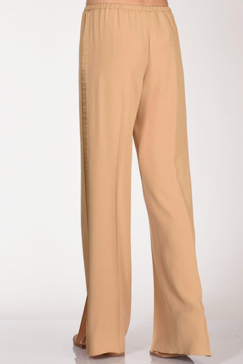 Pantaloni Satin Beige Donna - 7
